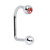 Red CZ Lippy Loop Labret Lip Piercings