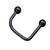 Black Lippy Loop Labret Lip Studs