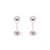 Pair of Labret Monroe Jewelry Ball Design 14G 3/8" 10mm Lip, Tragus, Helix, Stud