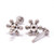 Externally Threaded Multiple Balls Tops Flat Back Labret Studs