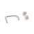 Lippy Loop Surgical Steel Lip Ring with Ferido Ball 16G 3/8 