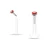 Red CZ Top Acrylic Labret Stud Piercing