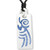 Maori Pacific Tribal Art Pendant in Blue Glitter