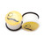 Pair of Single-Flared Mustache and Monocle Glow In The Dark Ear Plugs