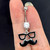 14G Glasses Mustache CZ Belly Ring