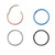 PVD Plated Hinged Segment Rings Hoops