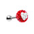 Red Ferido Heart Tragus Cartilage Barbells