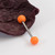 Tongue Barbell with Acrylic Textured Designed Balls 14ga 5/8 inches -15mm