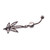 Pot leaf Black Anodized Dangle Surgical Steel Belly Ring