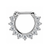 Clear CZ Clicker Septum Hoop Ring