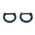 PVD Black Prong Opal Septum Clicker Hoop
