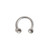 16ga Vintage Finish Horseshoe Circular Barbell - Nose, Lip, Ear, Cartilage, Septum