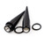Black Acrylic Spike Tapers