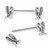 14G Angel Wings Nipple Ring