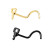 Flat Key Corkscrew Nose Studs
