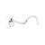 Surgical Steel Cherry Corkscrew Nose Studs