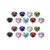 18pc Colored Jeweled Dermal Tops