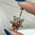 Red Bow Teddy Bear Belly Ring