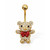 Teddy Bear Belly Button Ring