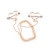 PVD Rose Gold Silver Dangle Chain Heart Nipple Barbells