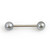 Gray Acrylic Pearl Tongue Barbells