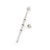 Industrial Barbell with Ferido Ball 14G  1 1/2 in -38mm