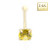 Yellow Sapphire Nose Bone Stud