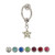 14 gauge Captive Bead Belly Ring with Sterling Silver Star