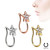  Ion Plated Star Nose Clip with Clear CZ Gems -Sold Each