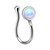 White Opal Clip on Nose Rings