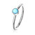Blue Stone Bendable Hoop Cartilage Rings