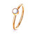 PVD Rose Gold Clear Stone Bendable Hoop