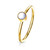PVD Gold Clear Stone Bendable Hoop