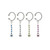 Dangling Flower CZ Clip On Belly Button Ring Non Piercings Jewelry