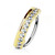 PVD Gold Paved Half Circle CZ Bendable Hoop