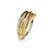 PVD Gold Feather Bendable Hoop Rings