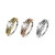 Half Braided Rope Prong Square CZ Bendable Hoop