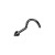 PVD Black Corkscrew Nose Ring