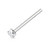 Clear CZ Bendable Fishtail Nose Stud