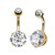 PVD Gold Belly Button Rings