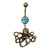 Octopus Dangle Belly Button Ring