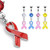 Awareness Ribbons 14ga Belly Ring with CZ Prong-Set
