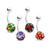 Ferido CZ Ball Belly Button Rings