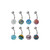 Ferido Disco Ball Belly Button Rings