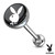 Playboy Bunny Logo Tongue Piercing Barbell