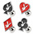 Card Suit Symbols Playboy Bunny Studs Earrings
