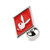 Diamond Symbols Playboy Bunny Studs Earrings