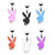 Playboy Bunny 316L Surgical Steel 16G Petite Navel Ring