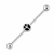 Peace Sign Industrial Barbells