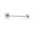 Tongue Barbell with UV Glow Synthetic Opal Design 14G 3/4